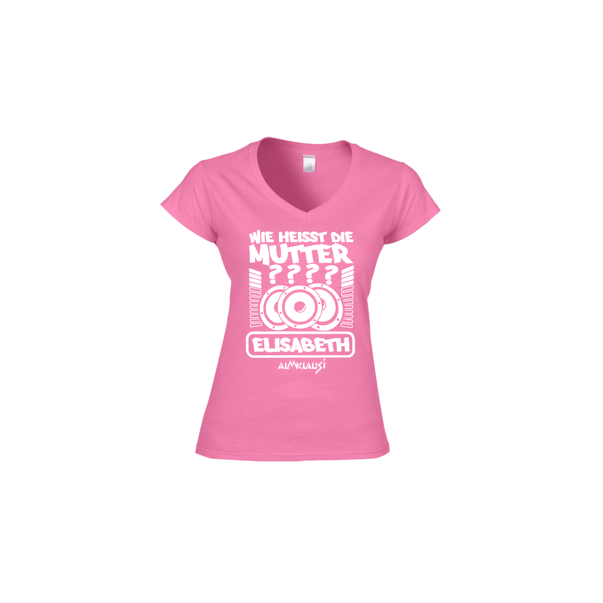 Girly-Shirt "WIE HEIßT DIE MUTTER?" light pink