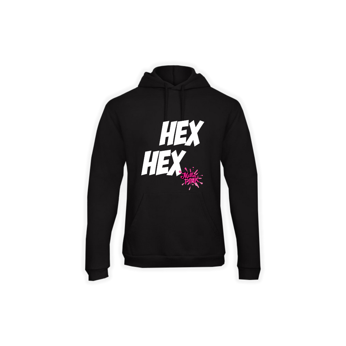 Kapuzen Sweat-Shirt "HEX HEX" schwarz