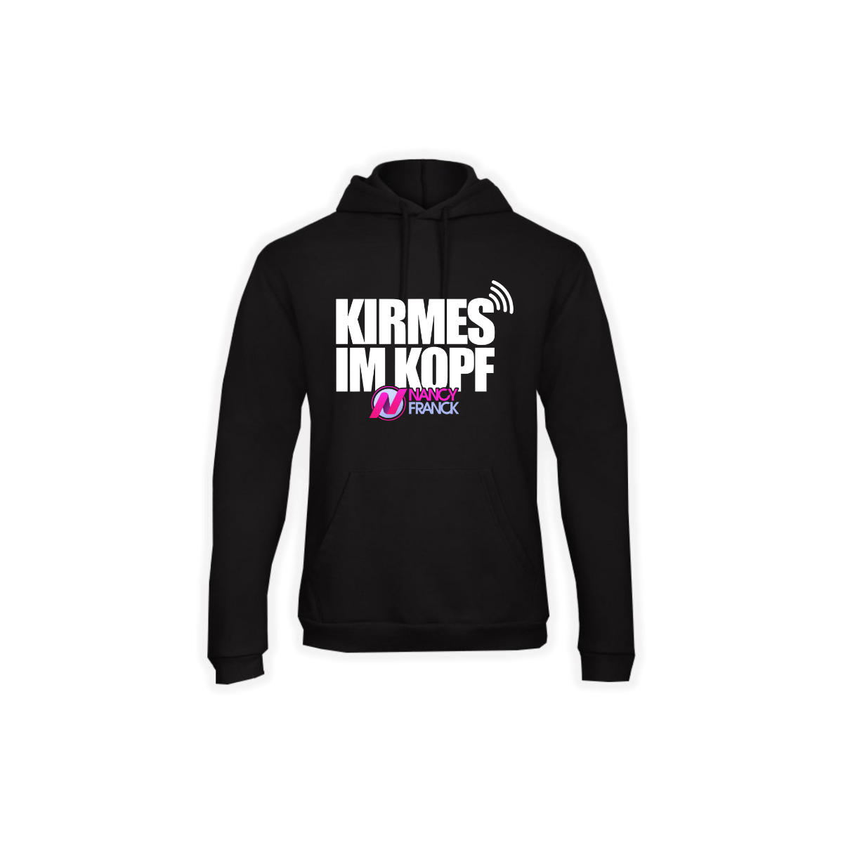 Kapuzen Sweat-Shirt "KIRMES IM KOPF" schwarz