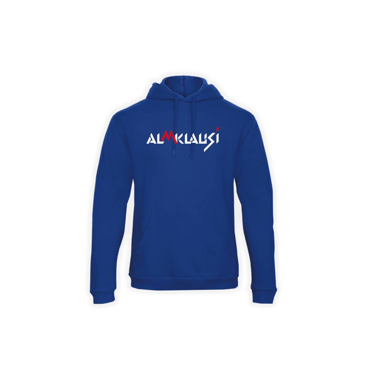 Kapuzen Sweat-Shirt "ALMKLAUSI Logo" blau