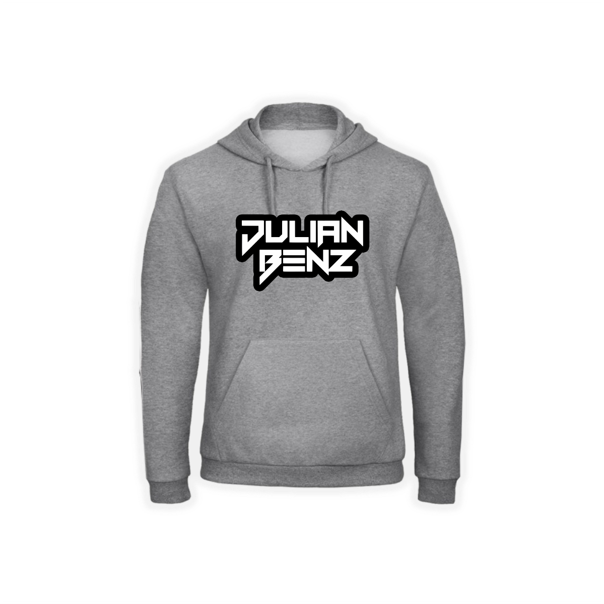 Kapuzen Sweat-Shirt "JULIAN BENZ Logo" grau