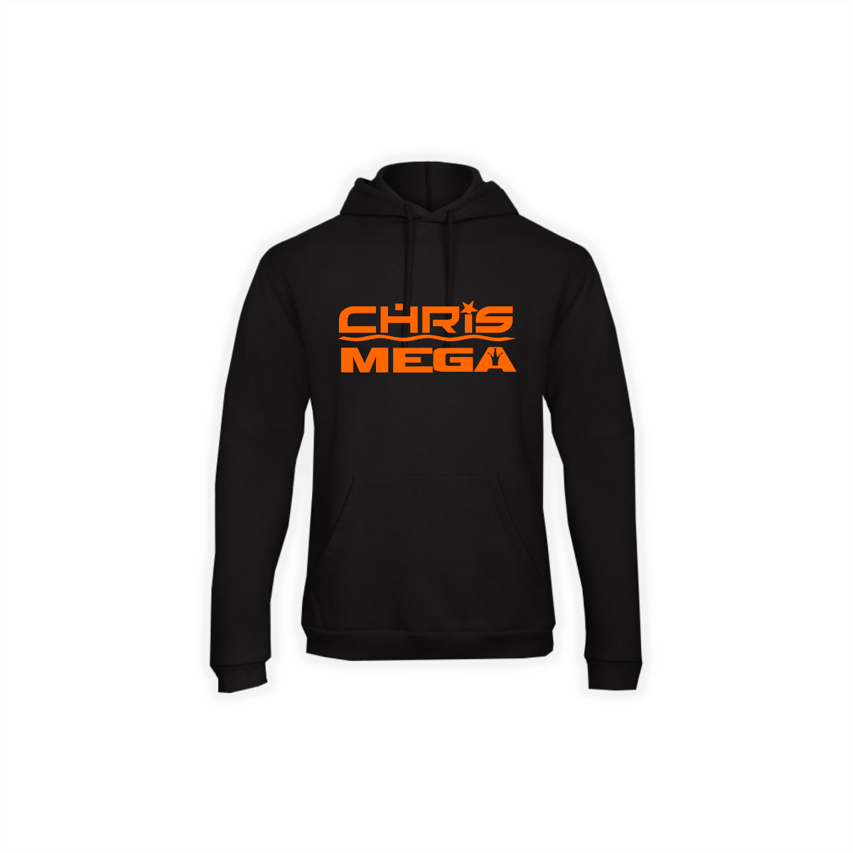 Kapuzen Sweat-Shirt "CHRIS MEGA Logo" schwarz