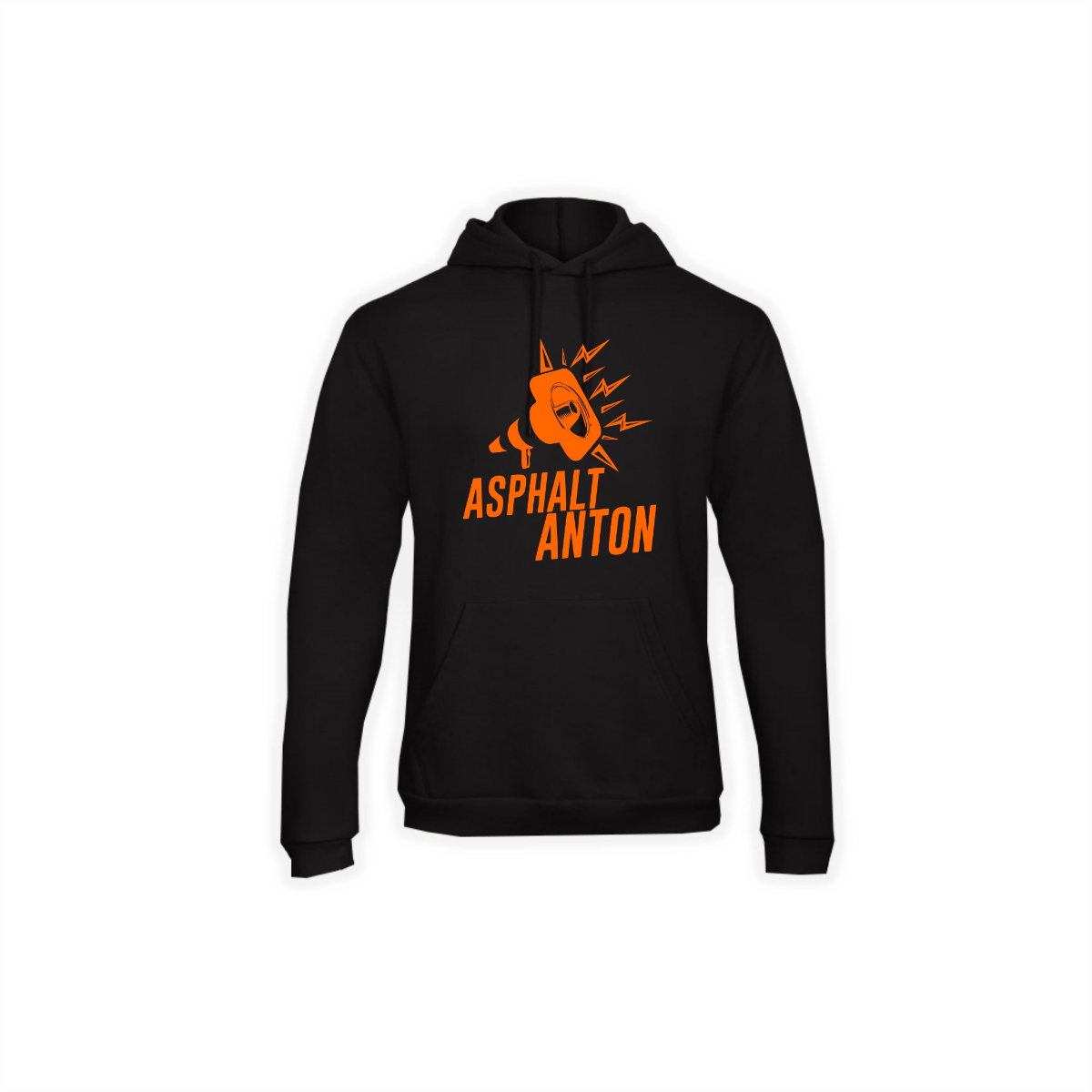 Kapuzen Sweat-Shirt "ASPHALT ANTON Logo" schwarz