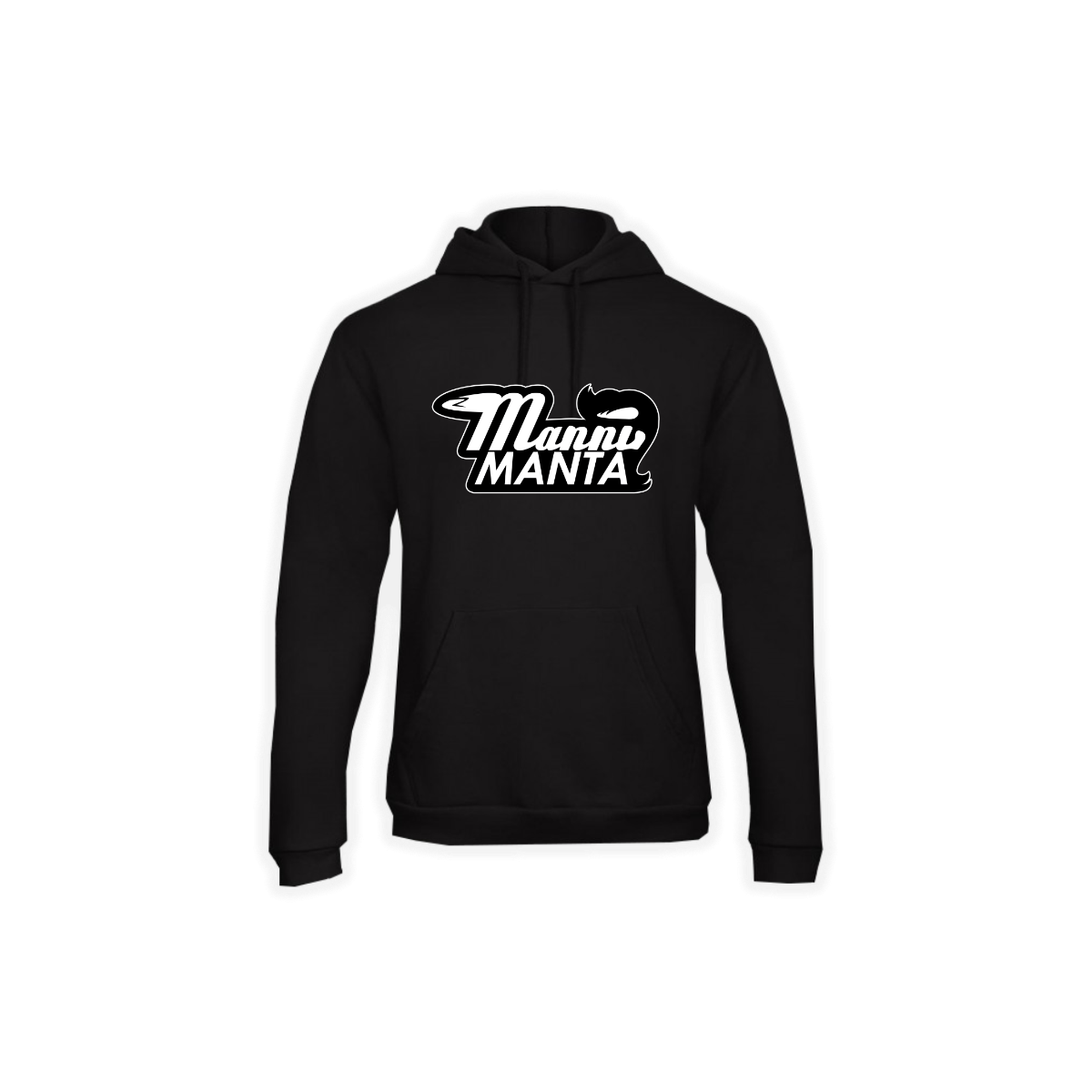 Kapuzen Sweat-Shirt "MANNI MANTA Logo" schwarz