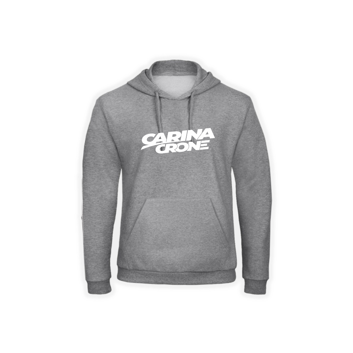 Kapuzen Sweat-Shirt "CARINA CRONE Logo" grau
