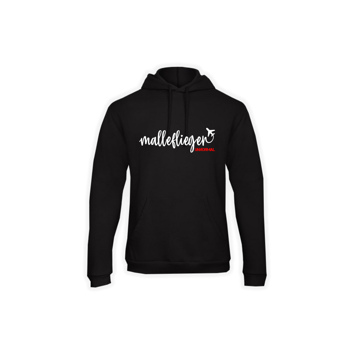 Kapuzen Sweat-Shirt "MALLEFLIEGER" schwarz