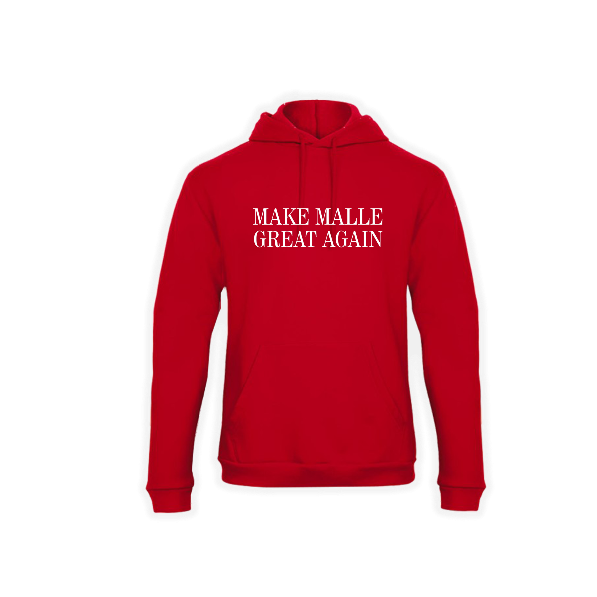 Kapuzen Sweat-Shirt "MAKE MALLE GREAT AGAIN" rot