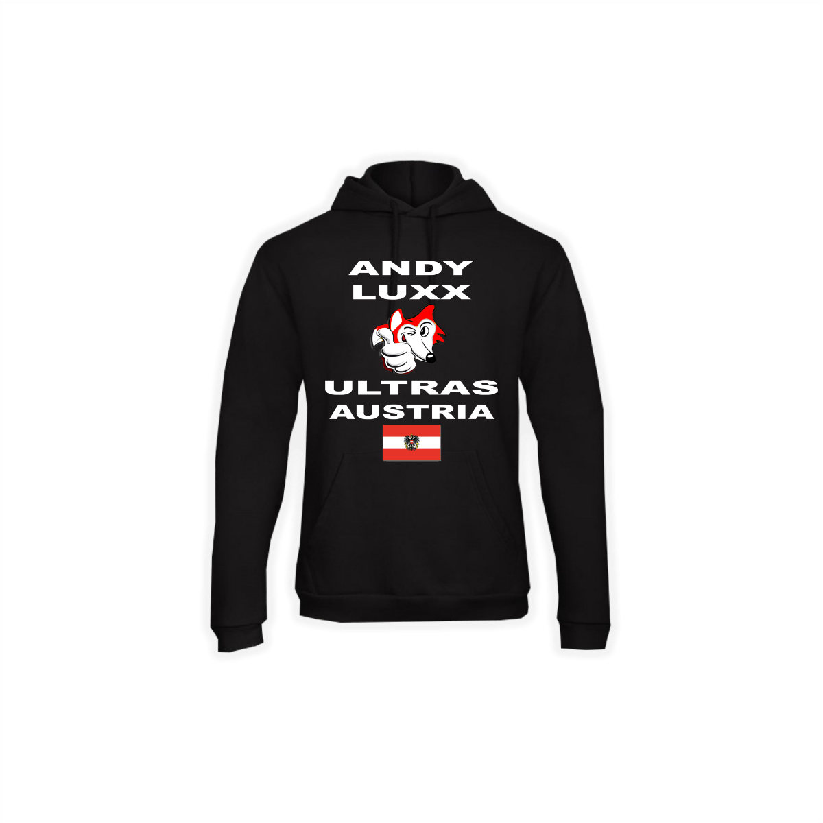 Kapuzen Sweat-Shirt „ANDY LUXX ULTRAS AUSTRIA” schwarz