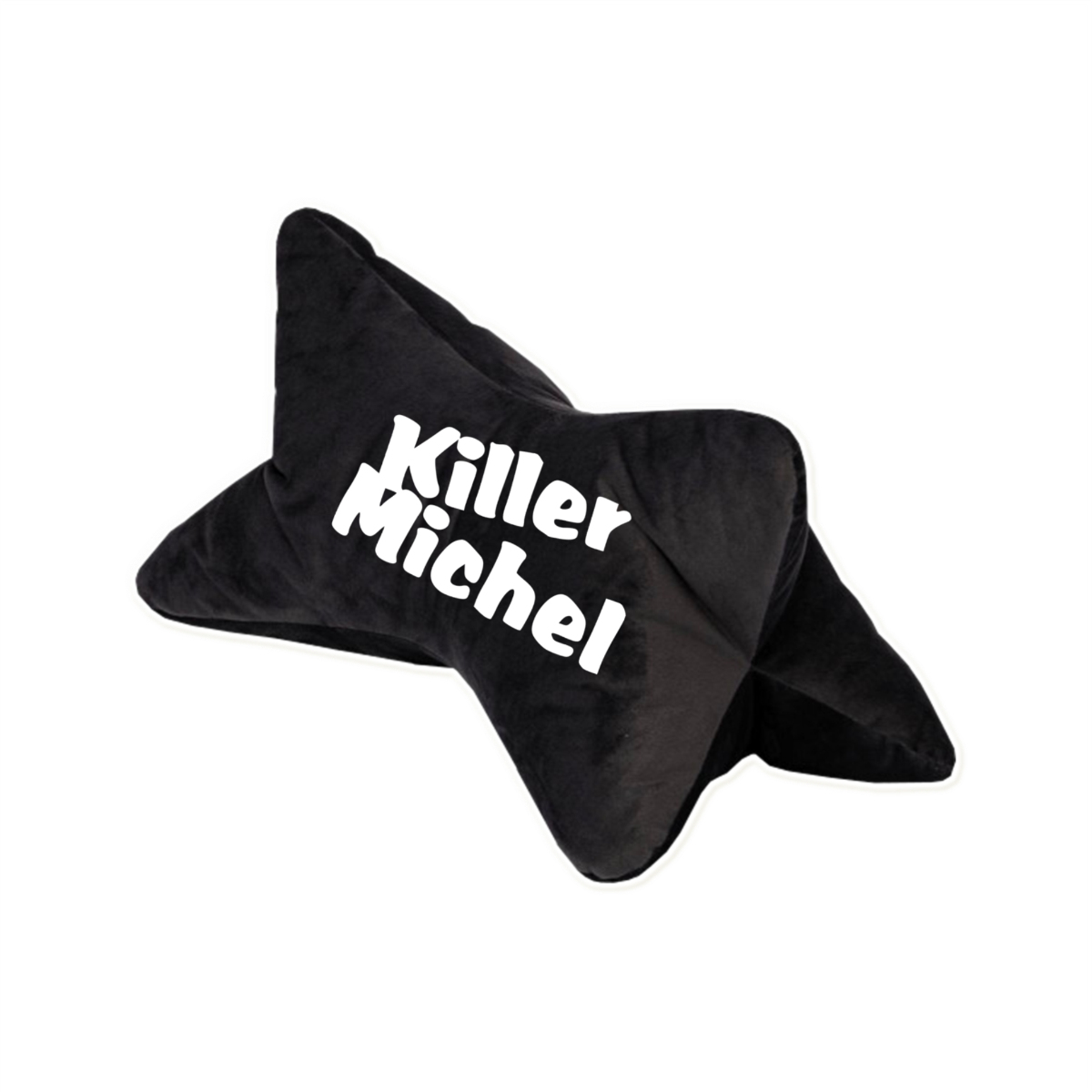 Reisekissen "KILLERMICHEL Logo" schwarz, bestickt