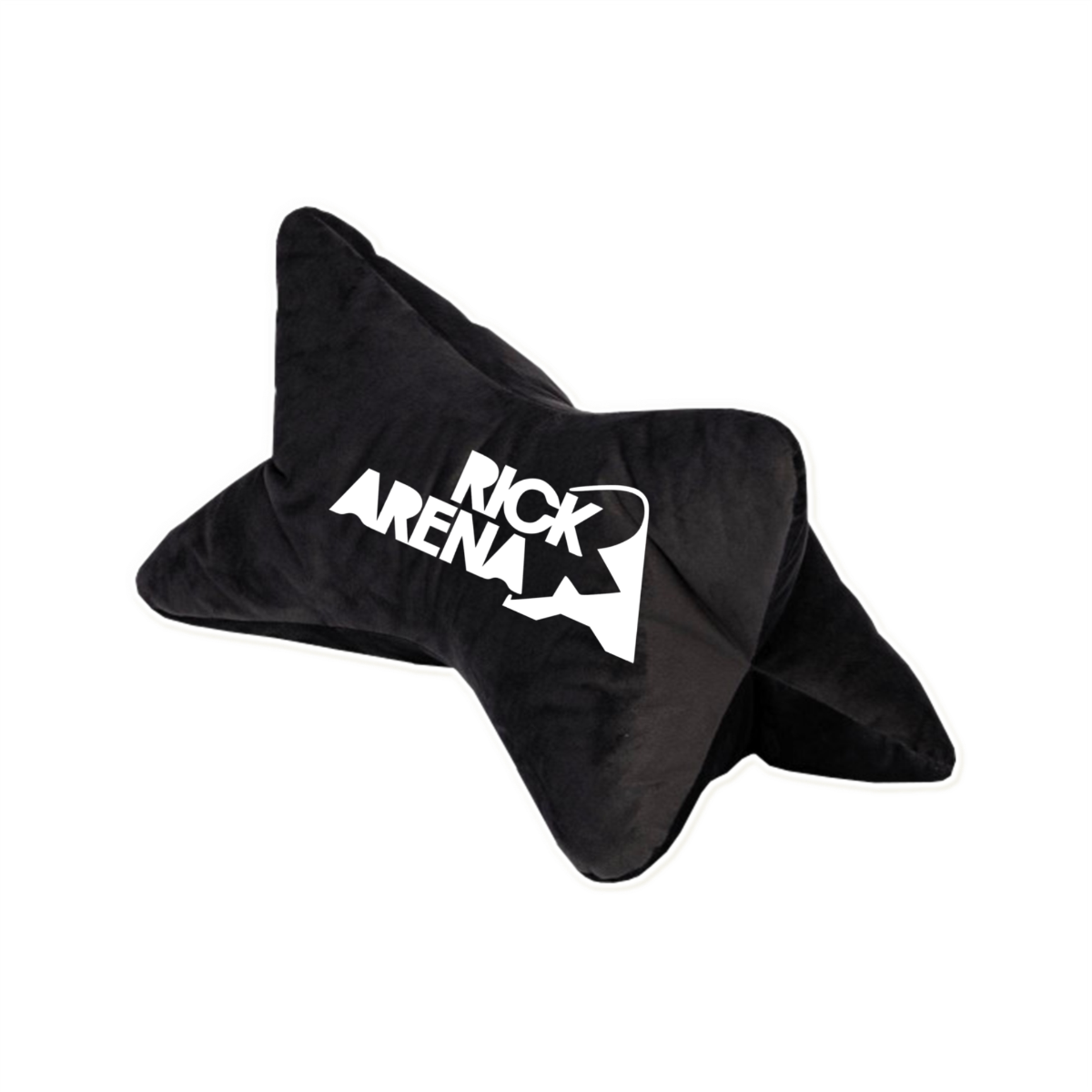 Reisekissen "RICK ARENA Logo" schwarz, bestickt