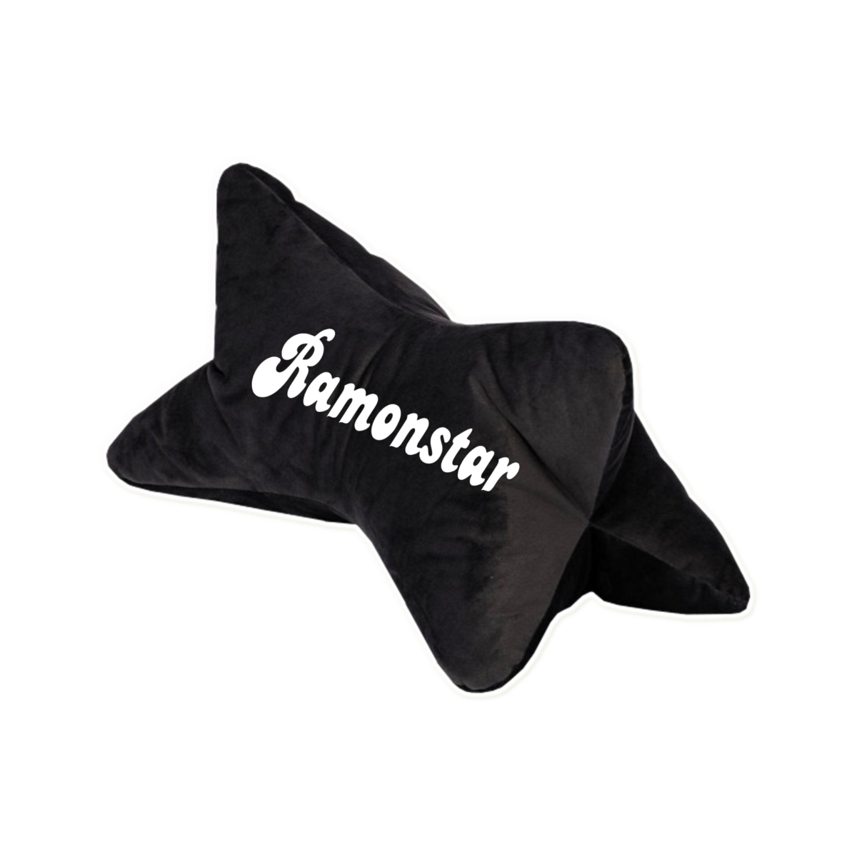 Reisekissen "RAMONSTAR Logo" schwarz, bestickt