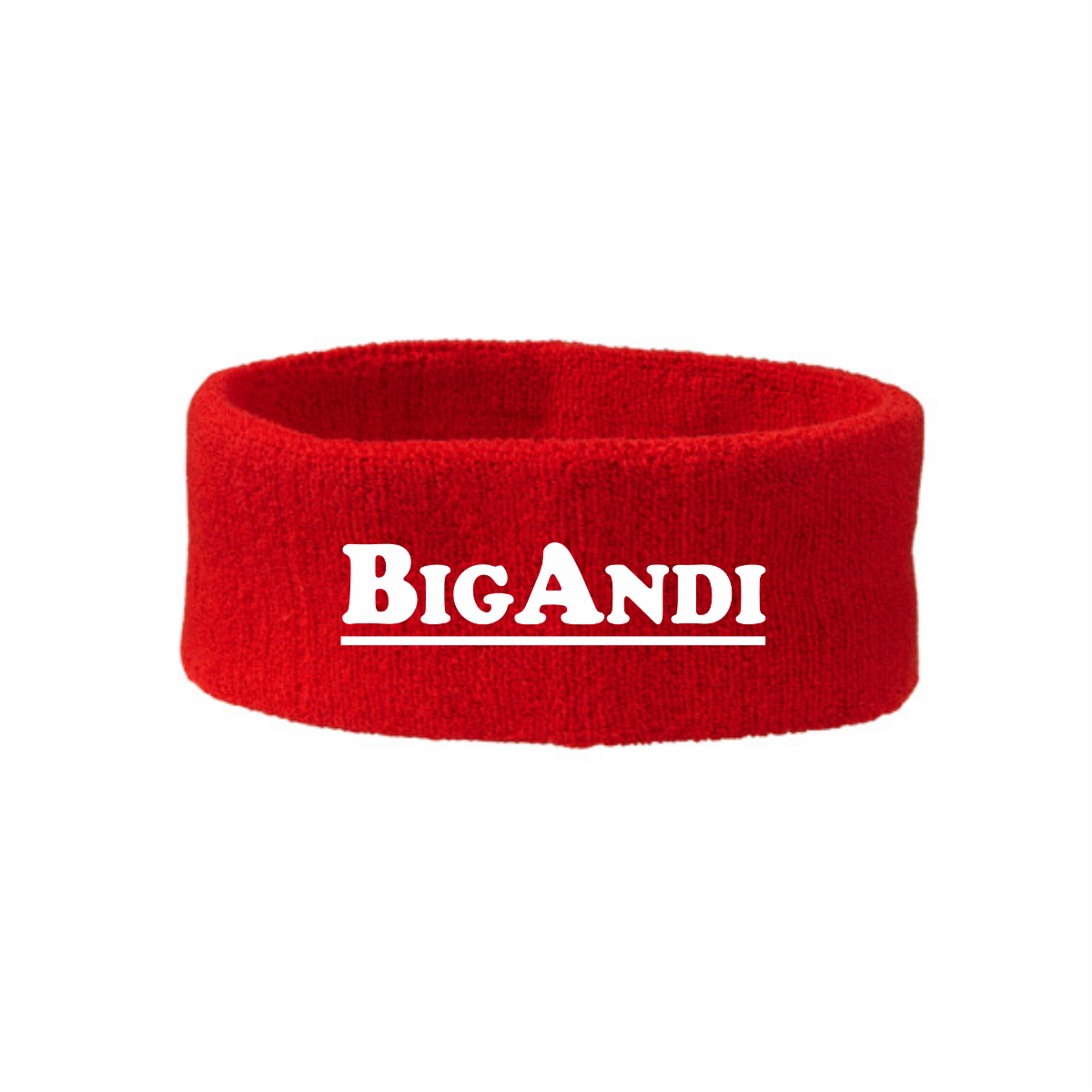 Schweiss-Stirnband "BIGANDI Logo" Rot
