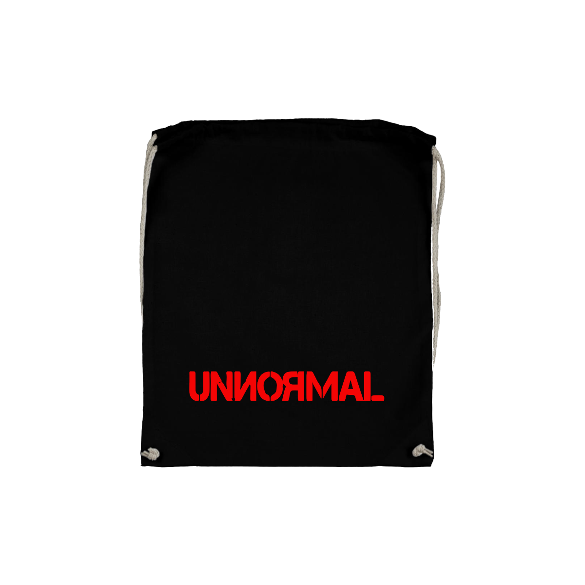 Stoffbeutel "UNNORMAL Logo" schwarz