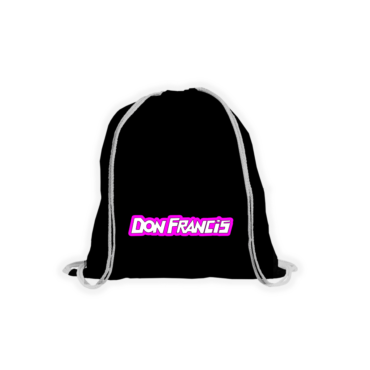 Stoffbeutel "DON FRANCIS Logo" schwarz