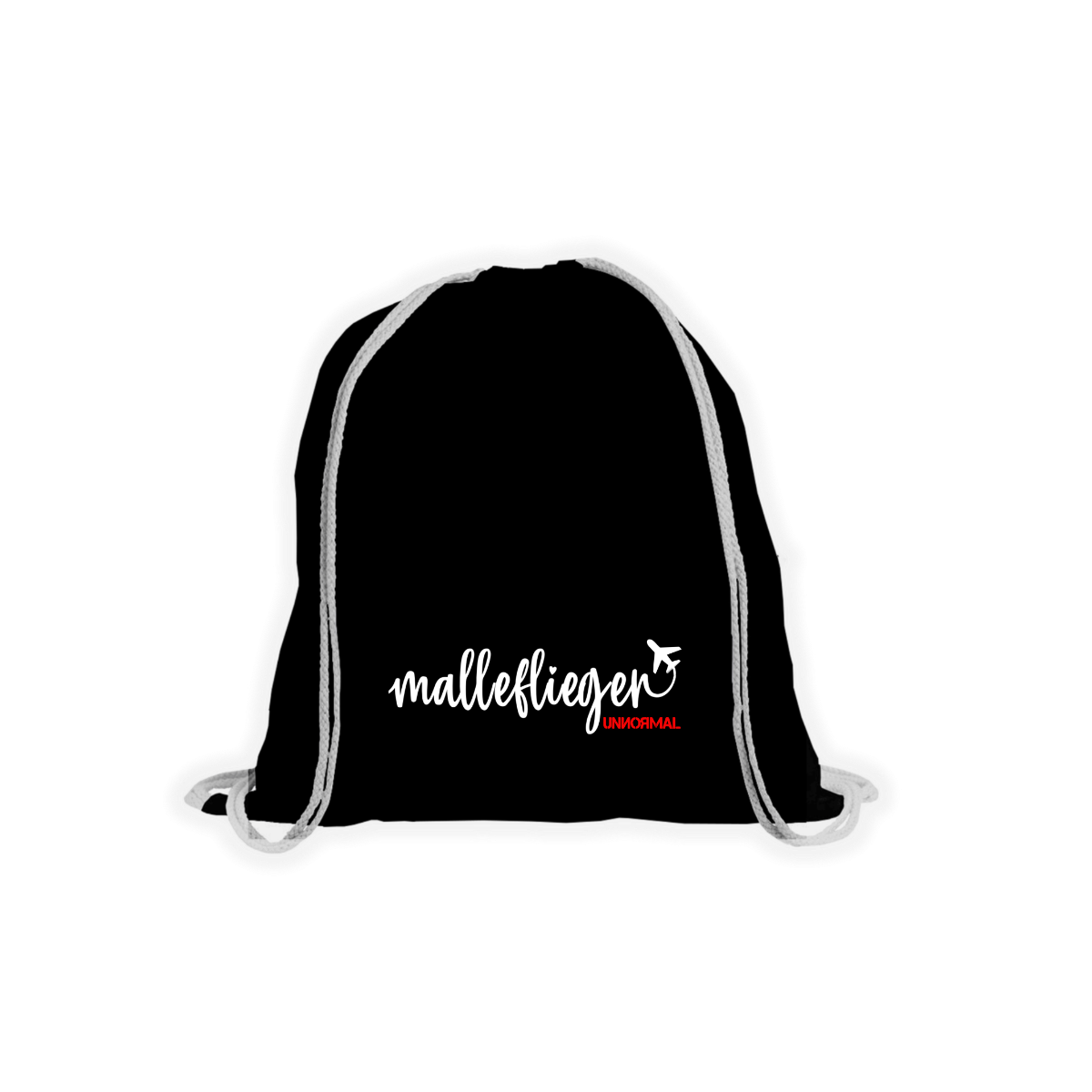 Stoffbeutel "MALLEFLIEGER" schwarz
