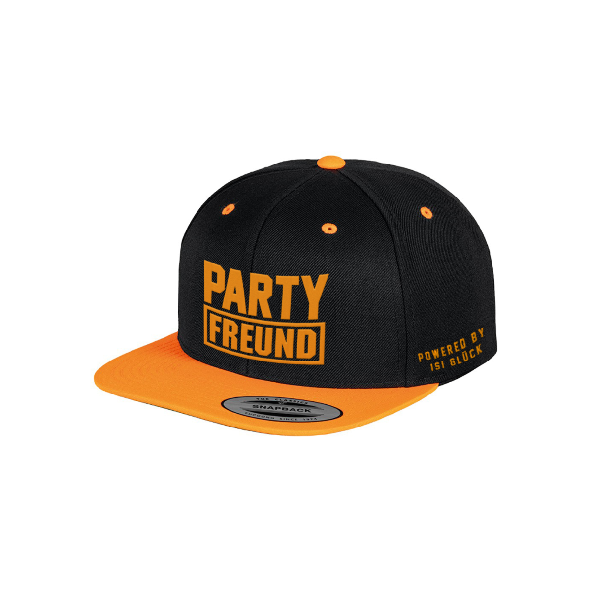 Cap "PARTYFREUND" orange, bestickt