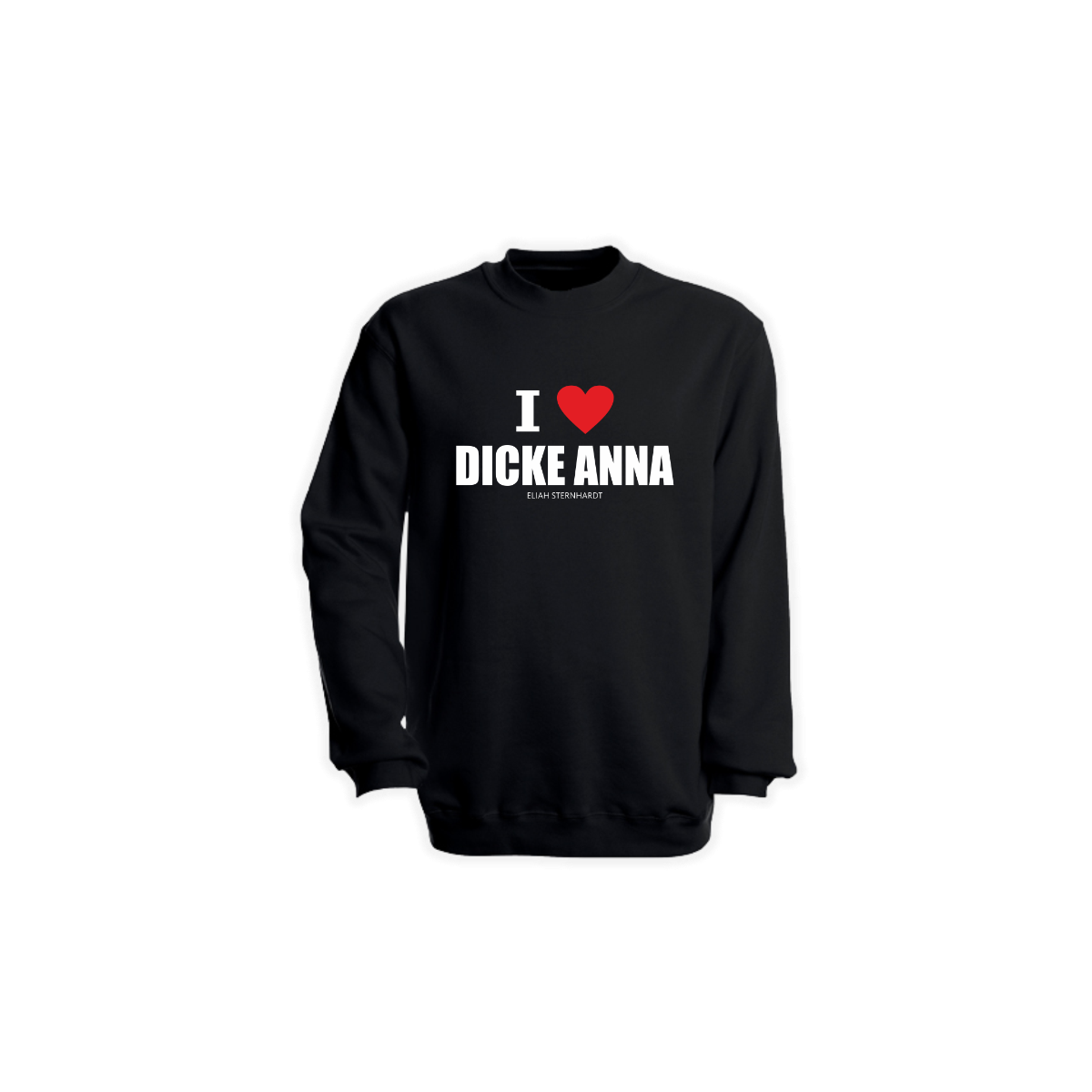 Sweat-Shirt "DICKE ANNA" schwarz