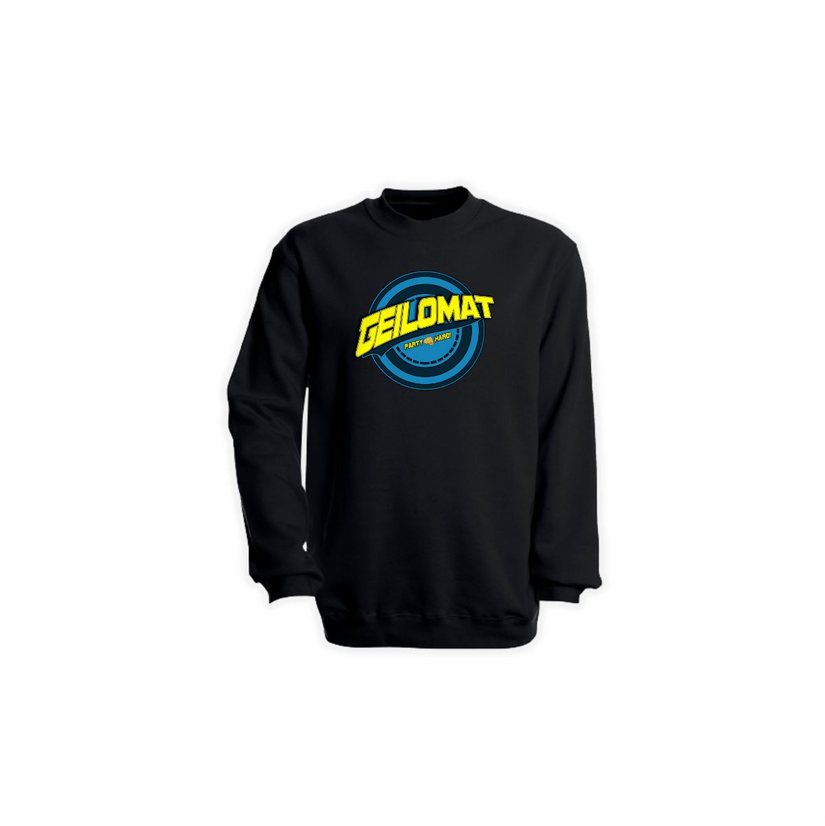 Sweat-Shirt "GEILOMAT Logo" (bunt) schwarz