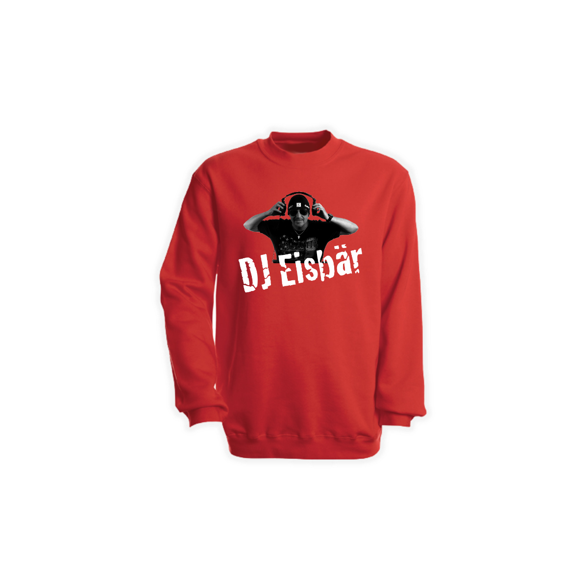 Sweat-Shirt "DJ EISBÄR Logo" rot