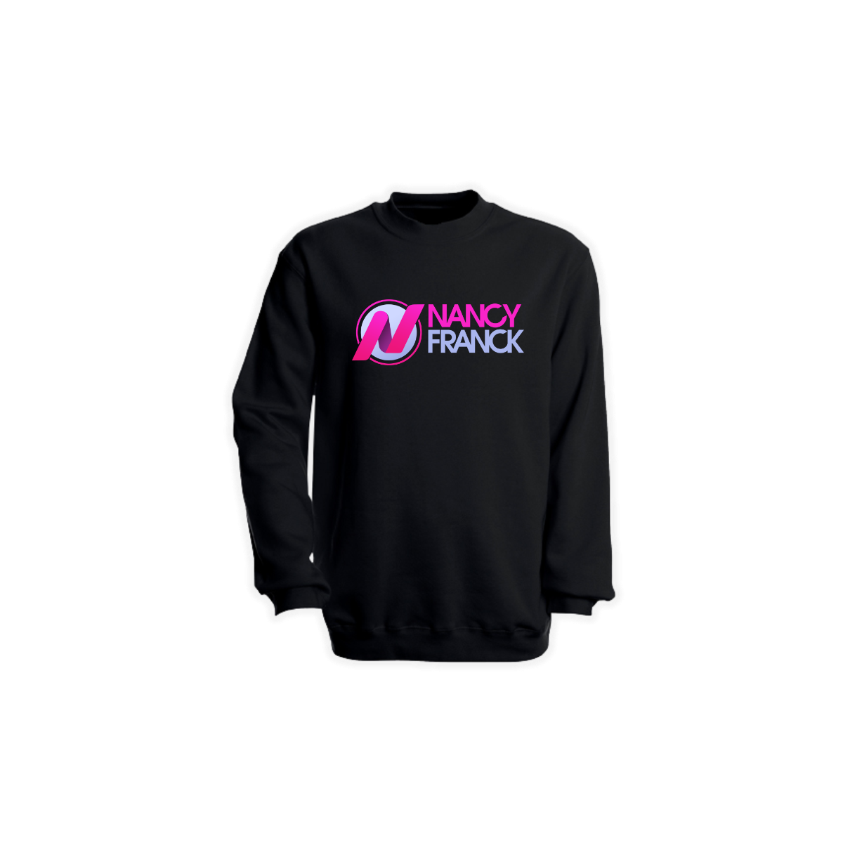 Sweat-Shirt "NANCY FRANCK Logo" schwarz