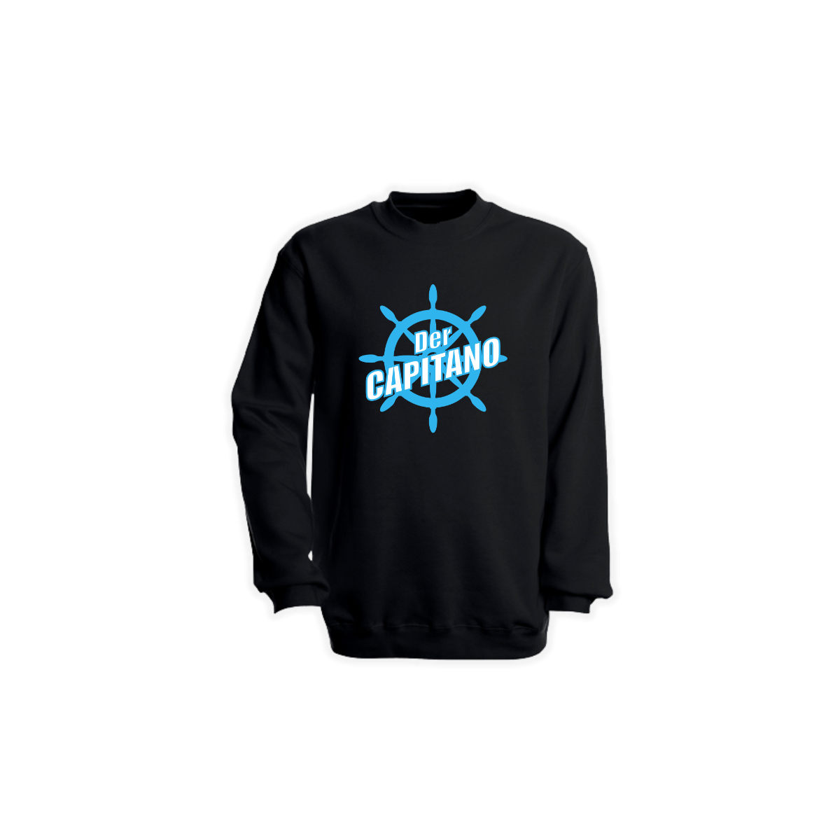 Sweat-Shirt "DER CAPITANO Logo" schwarz