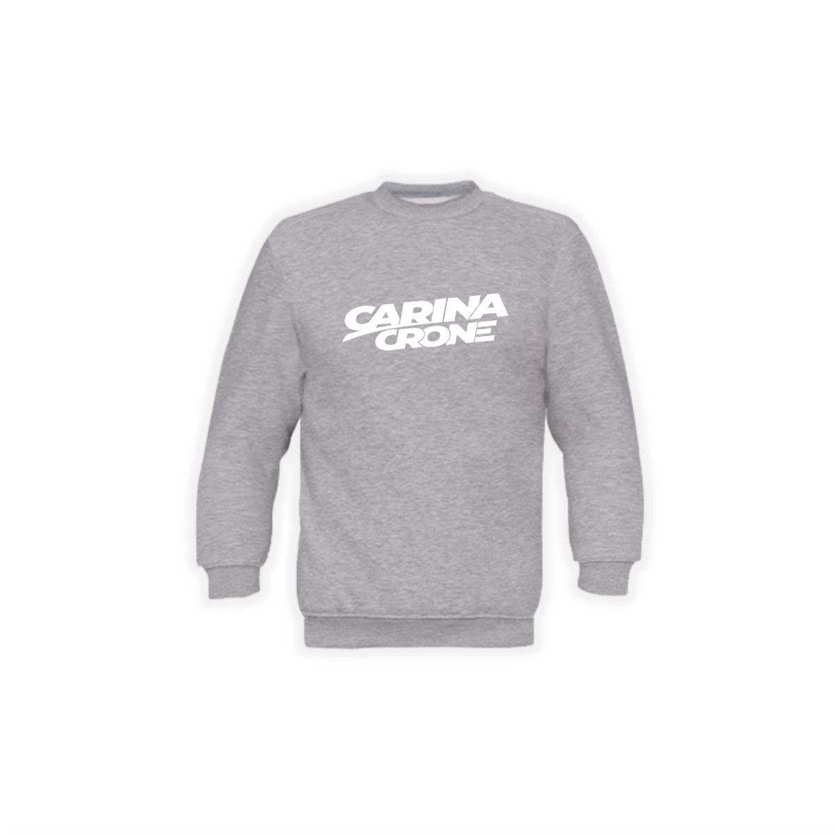 Sweat-Shirt "CARINA CRONE Logo" grau