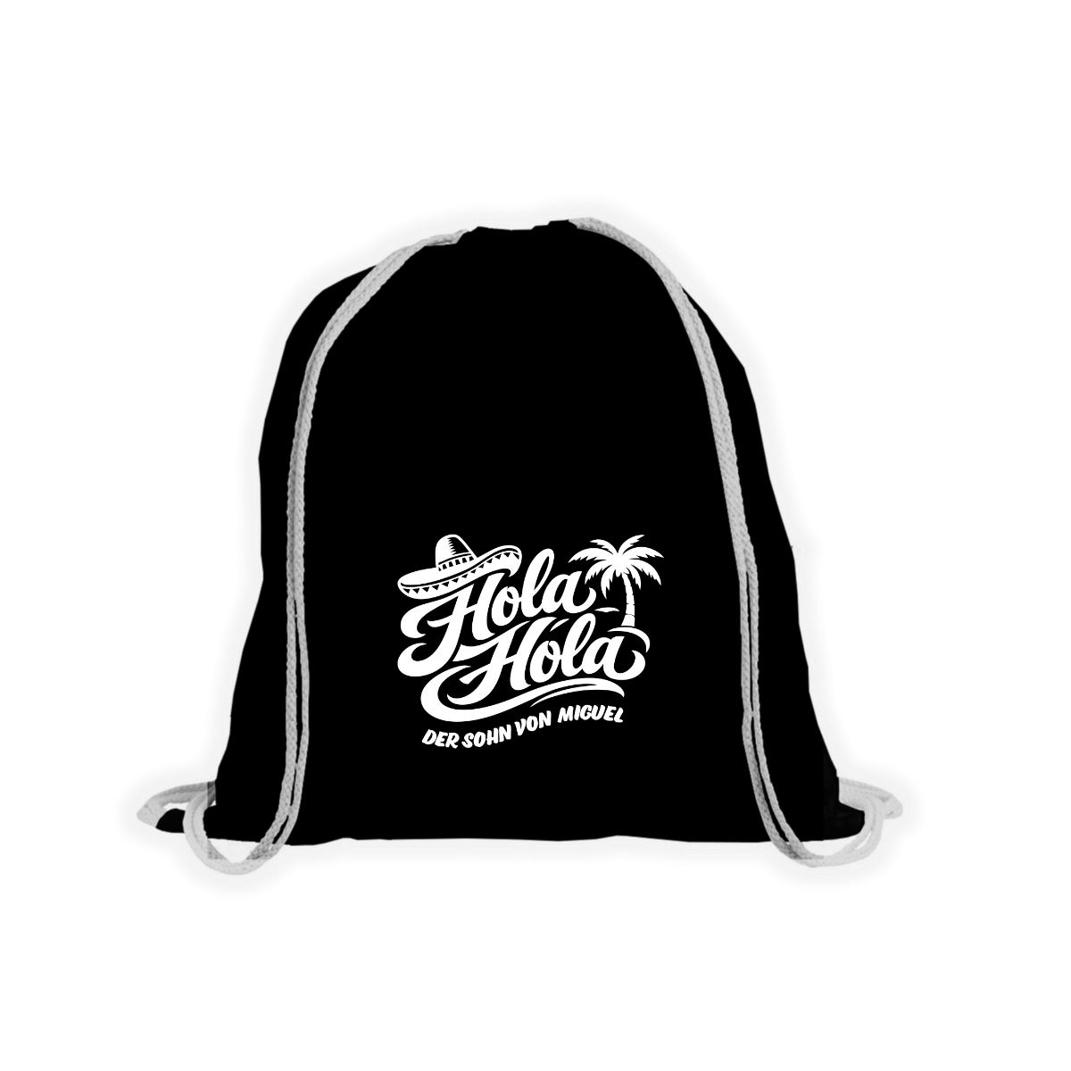 Stoffbeutel "HOLA HOLA" schwarz