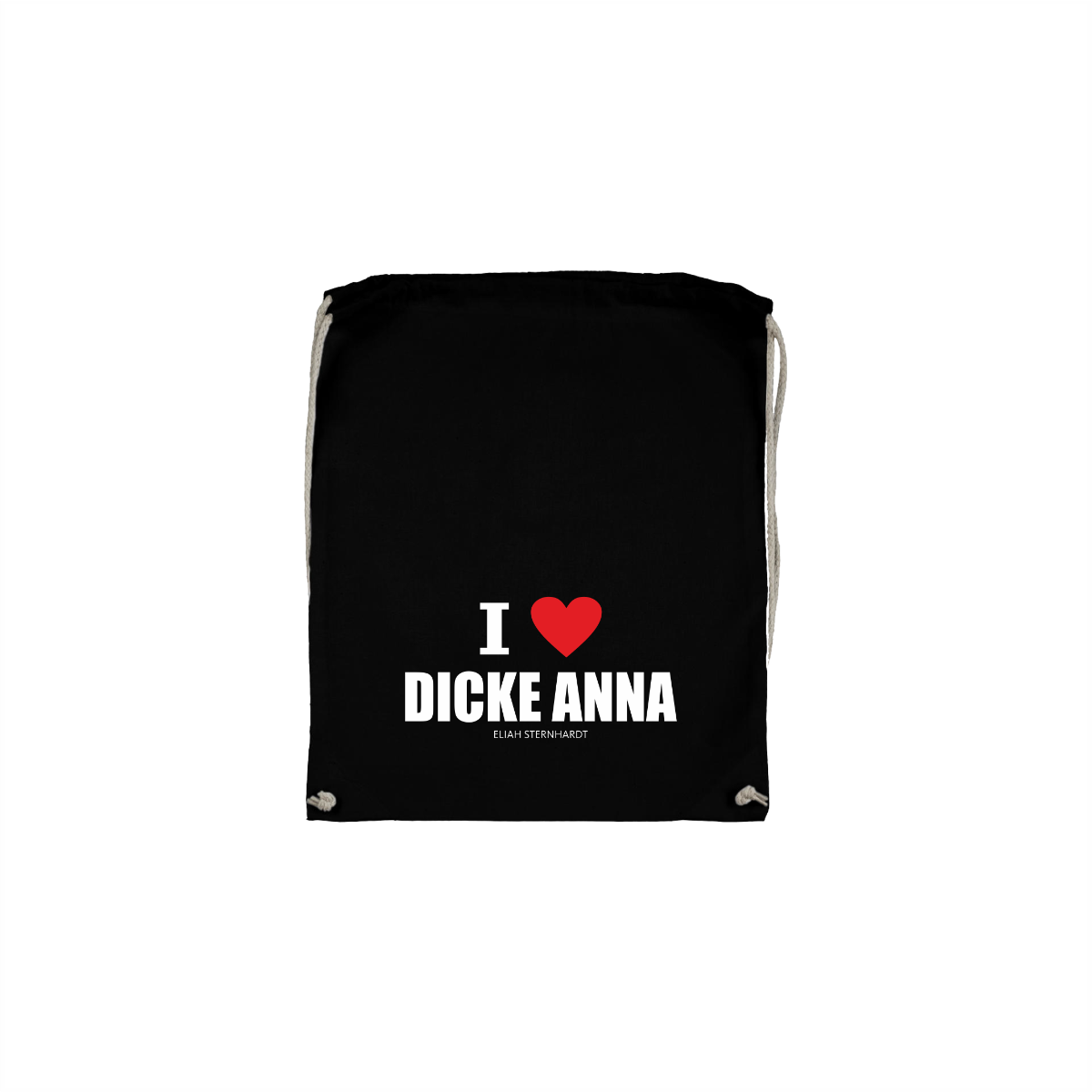 Stoffbeutel "DICKE ANNA" schwarz
