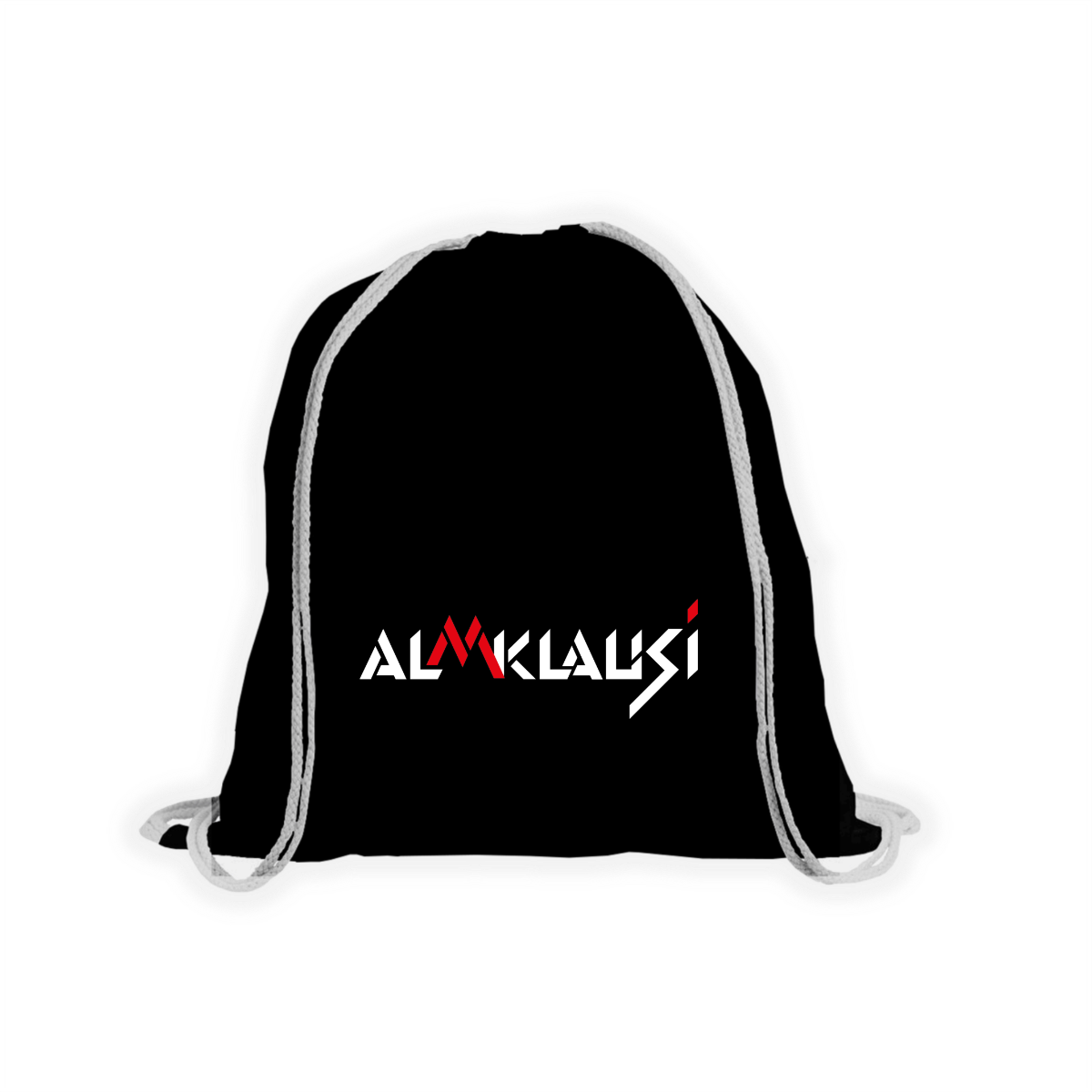 Stoffbeutel "ALMKLAUSI Logo" schwarz