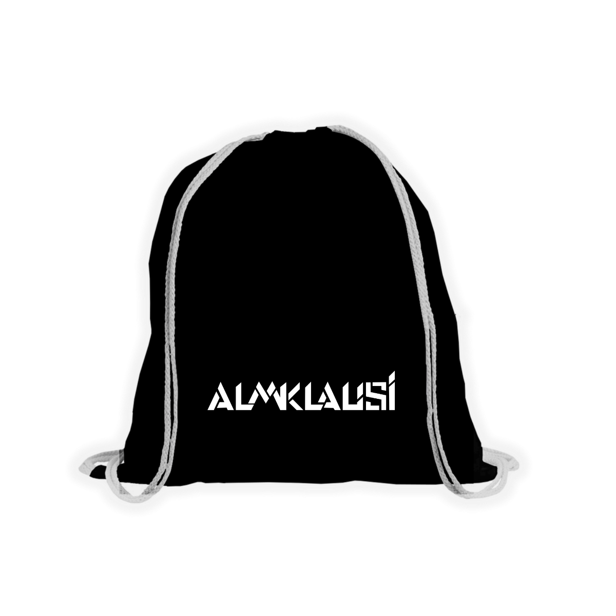 Stoffbeutel "ALMKLAUSI Logo" schwarz