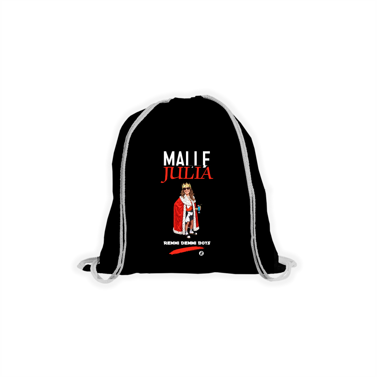 Stoffbeutel "MALLE JULIA" schwarz