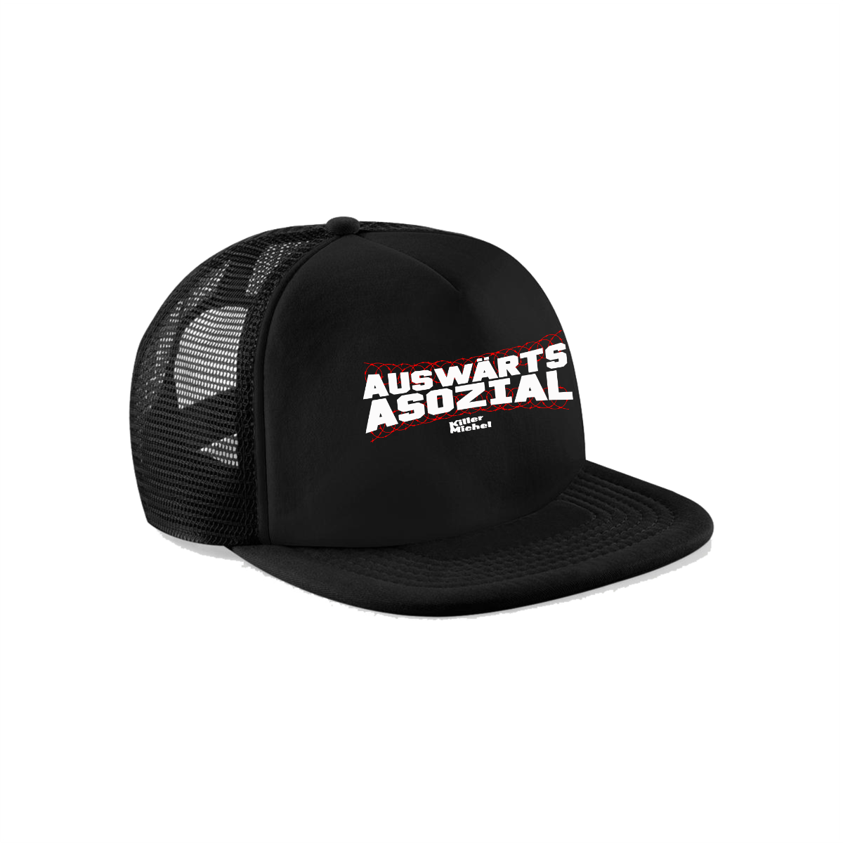 CAP "AUSWÄRTS ASOZIAL" schwarz