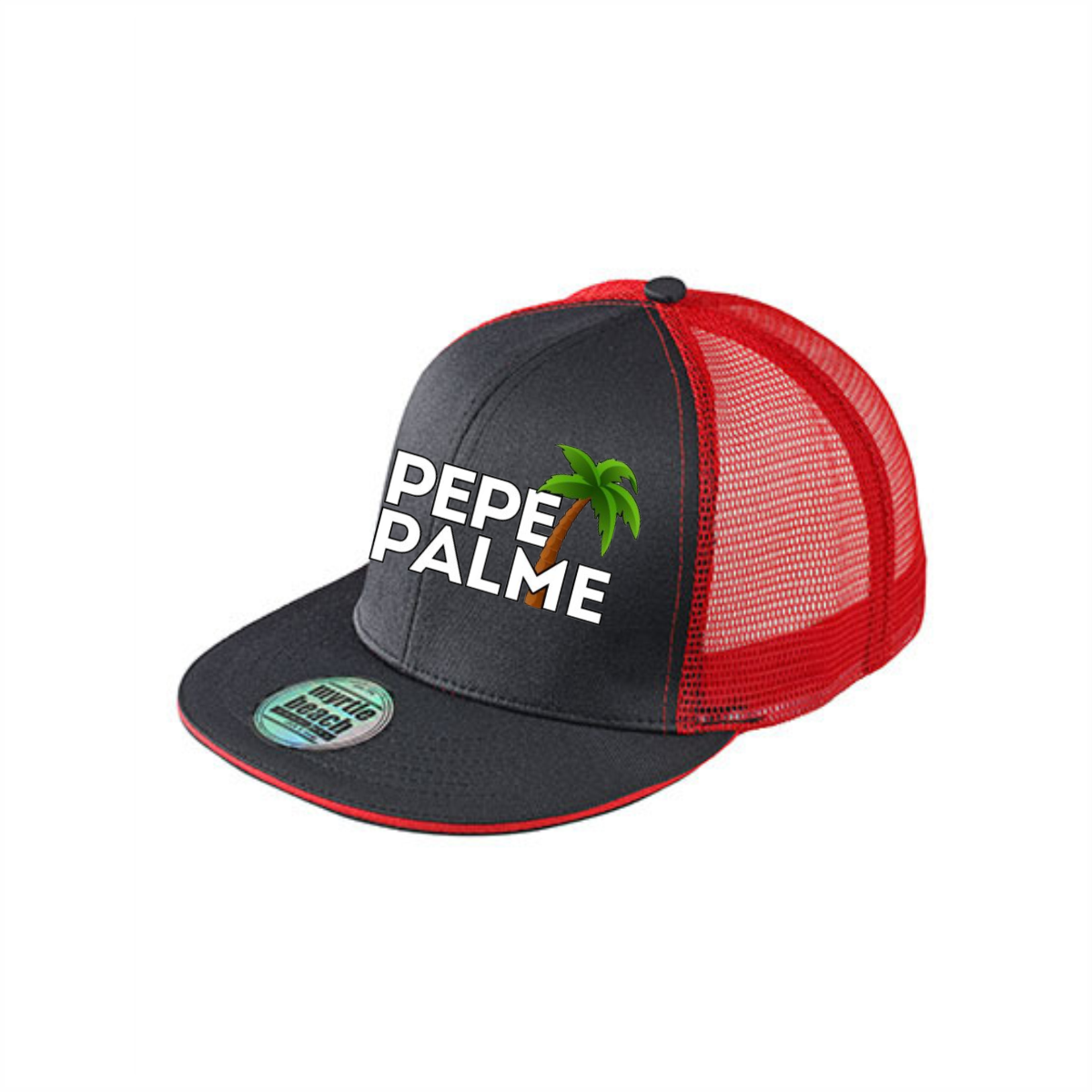 Cap "PEPE PALME Logo" schwarz, rot