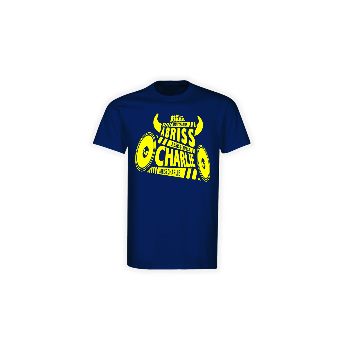 T-Shirt "ABRISS CHARLIE" blau