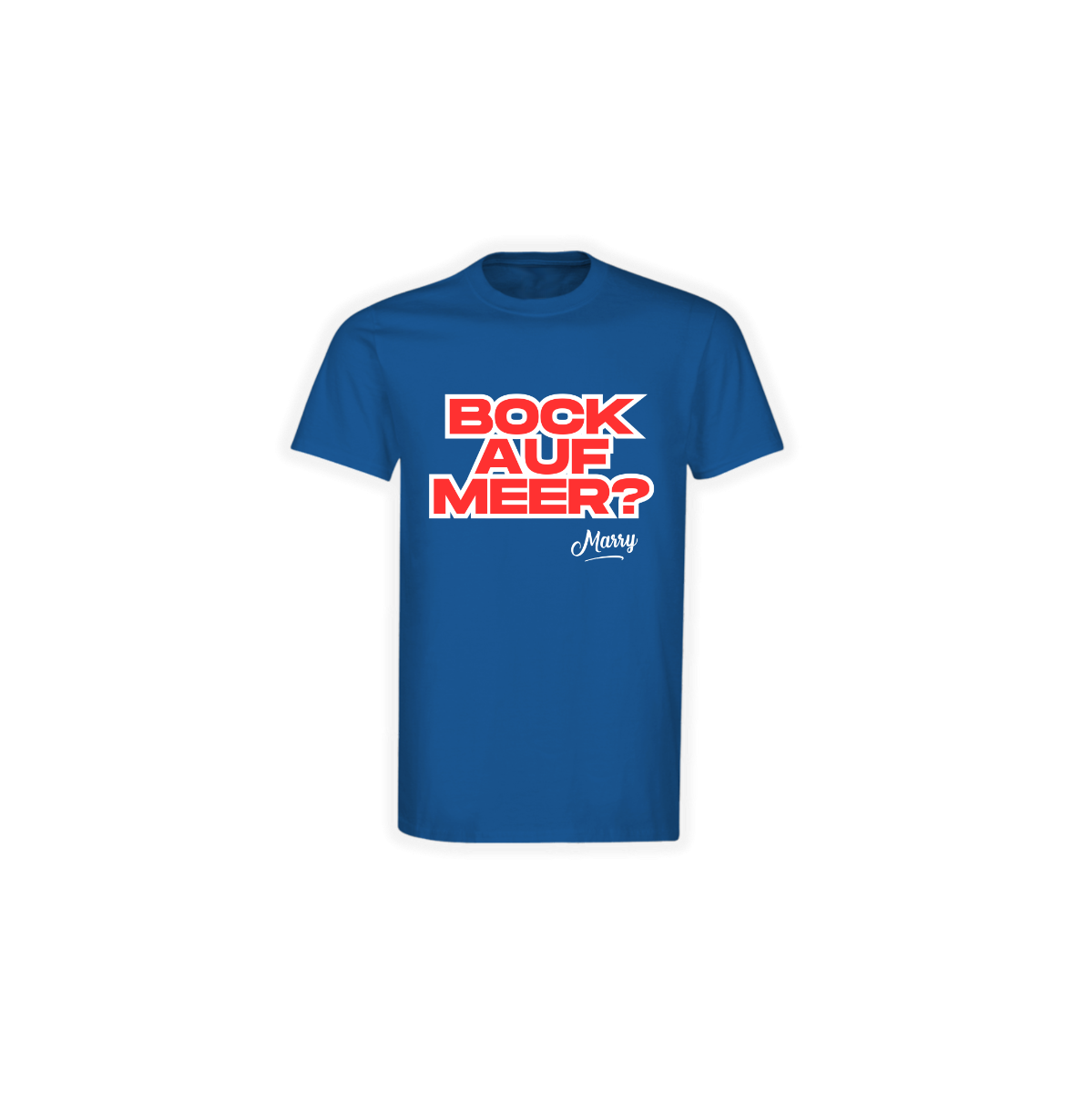 T-Shirt "BOCK AUF MEER?" blau