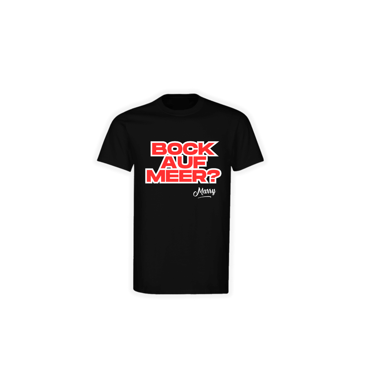 T-Shirt "BOCK AUF MEER?" schwarz