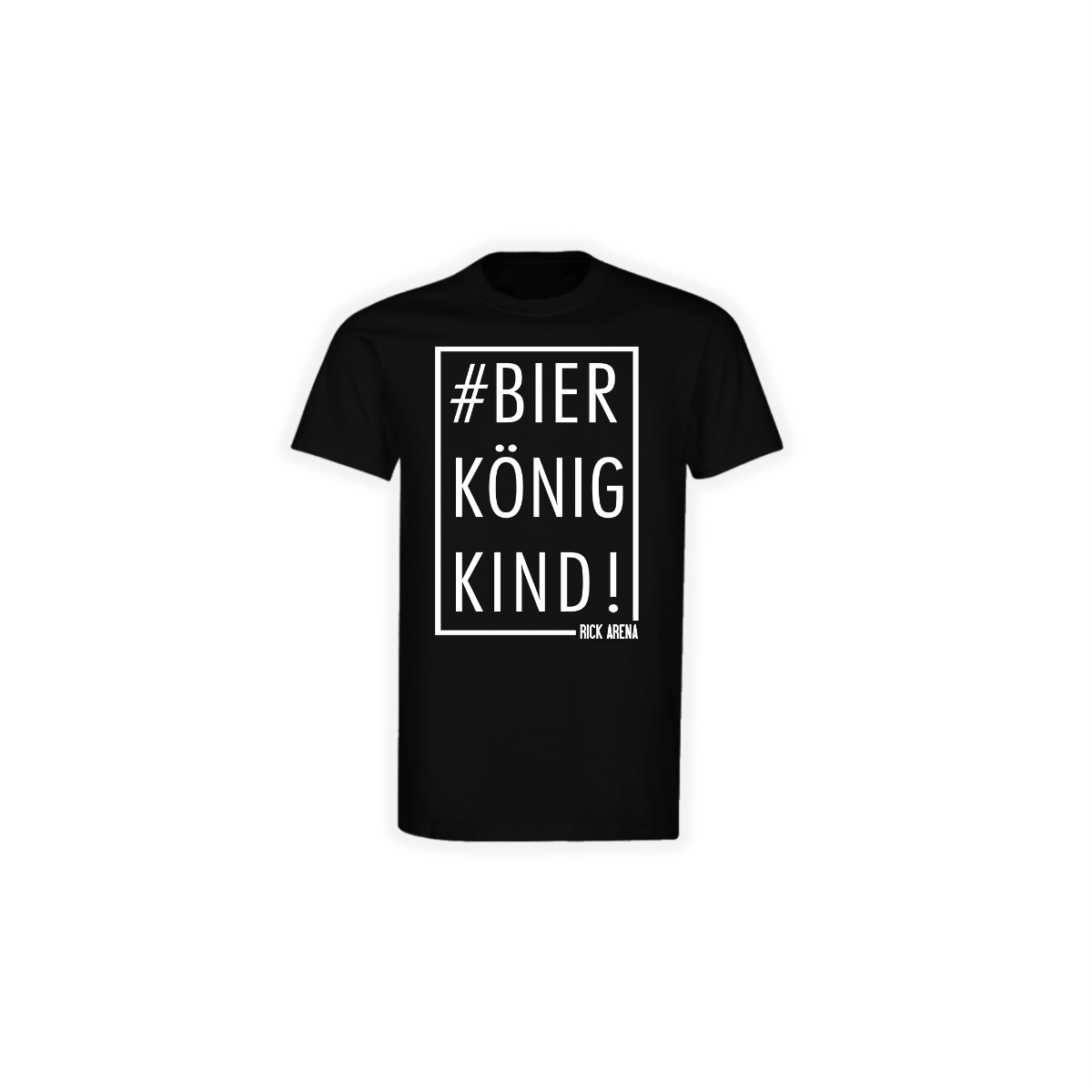 T-Shirt "#BIERKÖNIGKIND!" schwarz