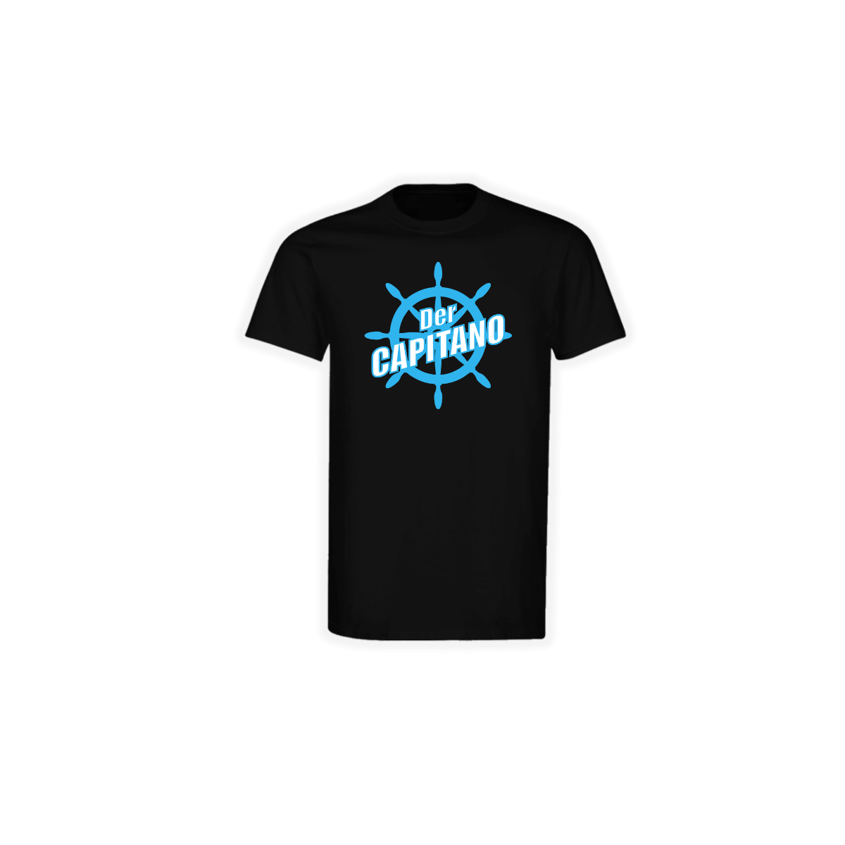 T-Shirt "DER CAPITANO Logo" schwarz