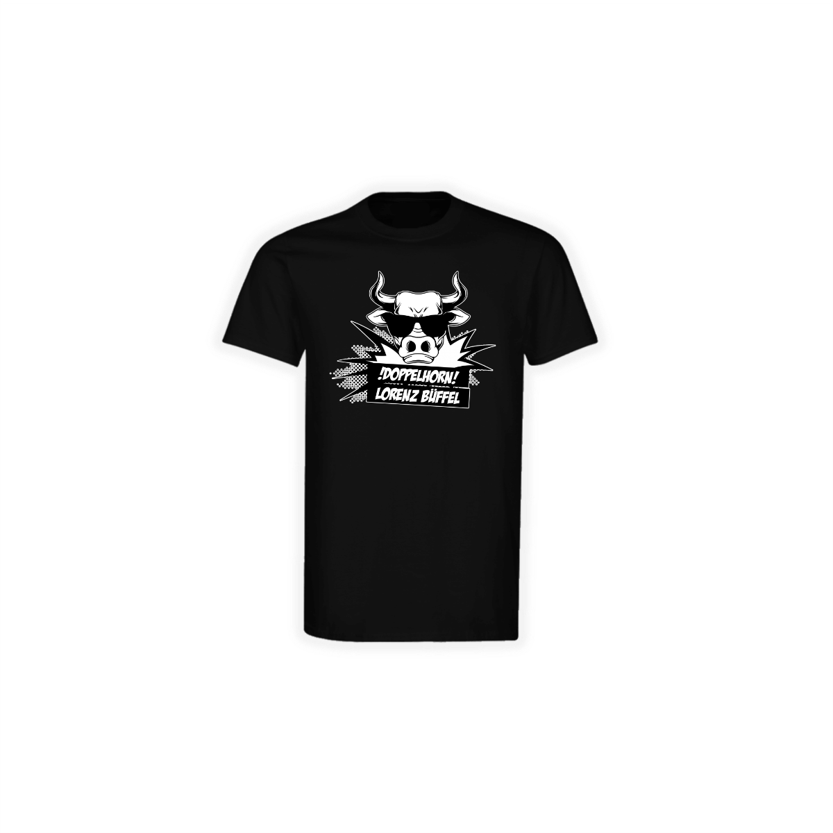 T-Shirt "DOPPELHORN" schwarz