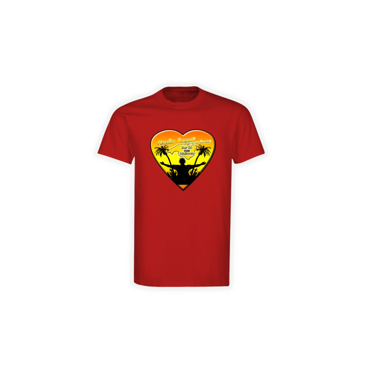 T-Shirt "DER DJ VON MALORCA" rot