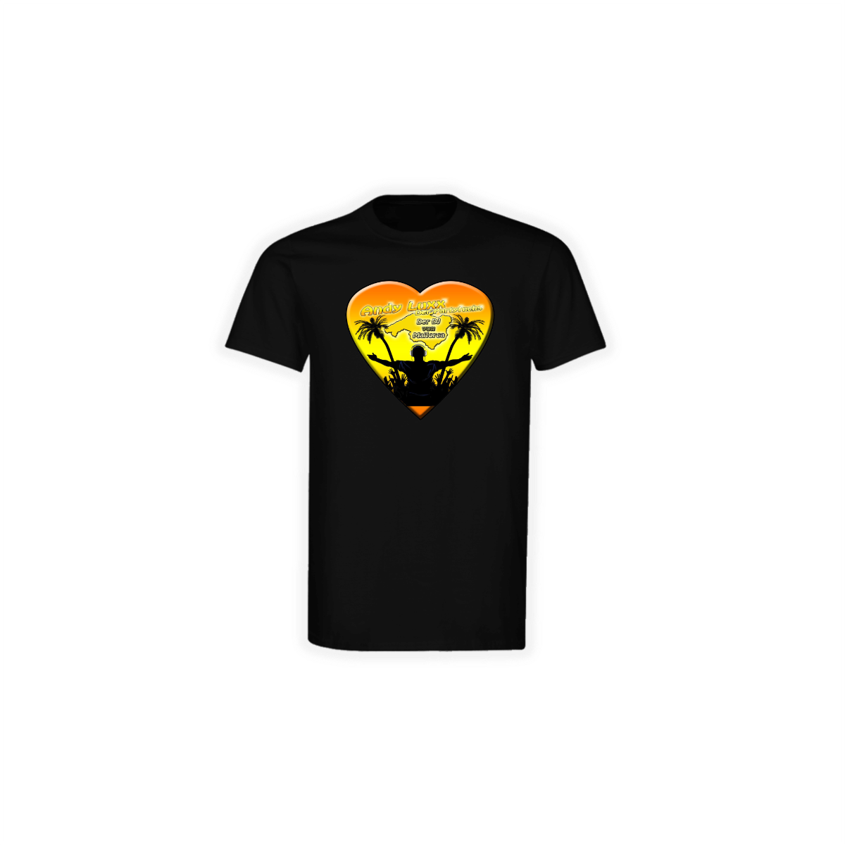 T-Shirt "DER DJ VON MALORCA" schwarz