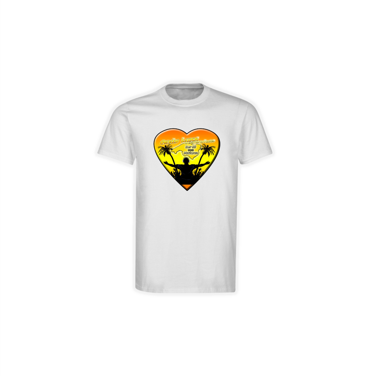T-Shirt "DER DJ VON MALORCA" weiß