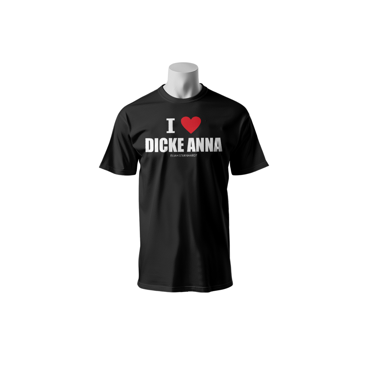 T-Shirt „DICKE ANNA” schwarz