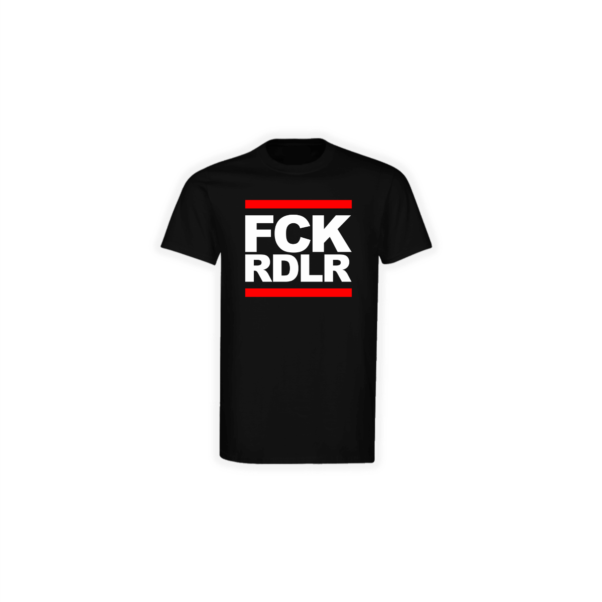 T-Shirt "FCK RDLR" schwarz