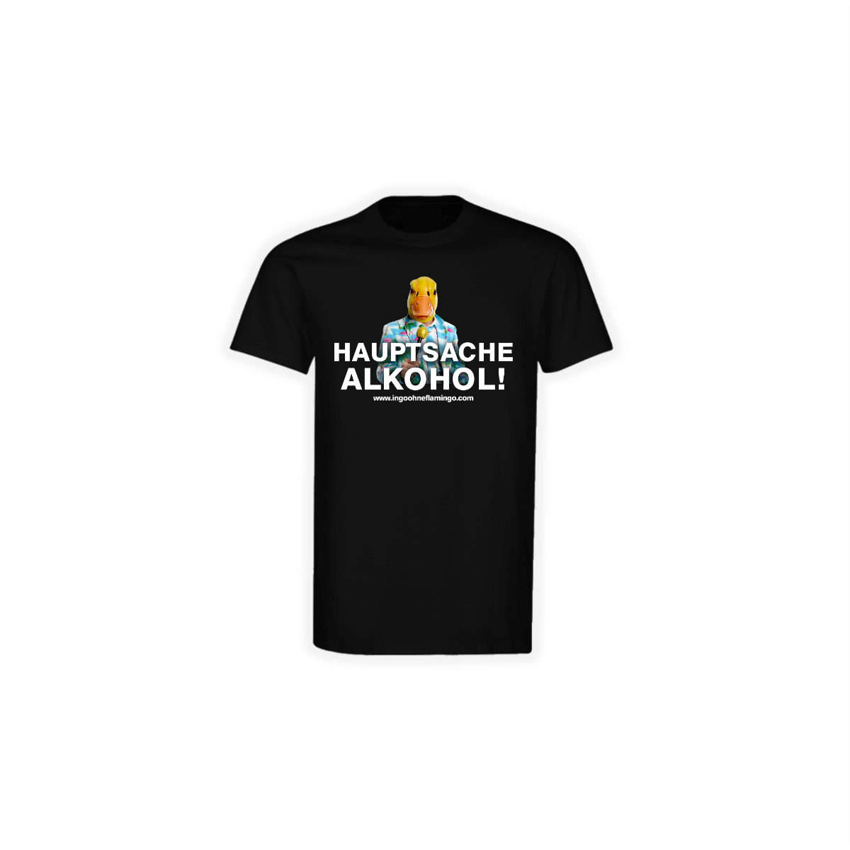 T-Shirt "HAUPTSACHE ALKOHOL" schwarz