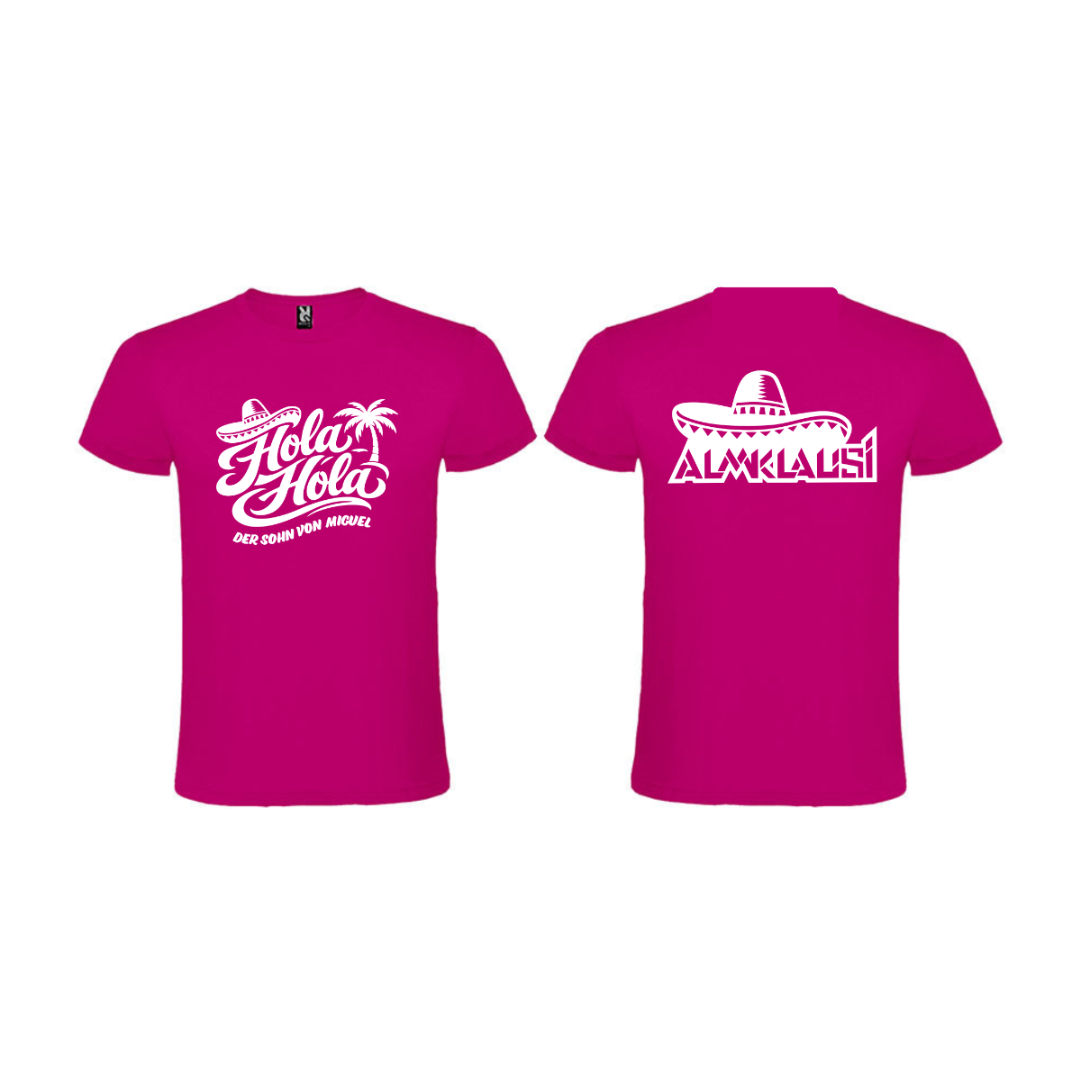 T-Shirt "HOLA HOLA" pink