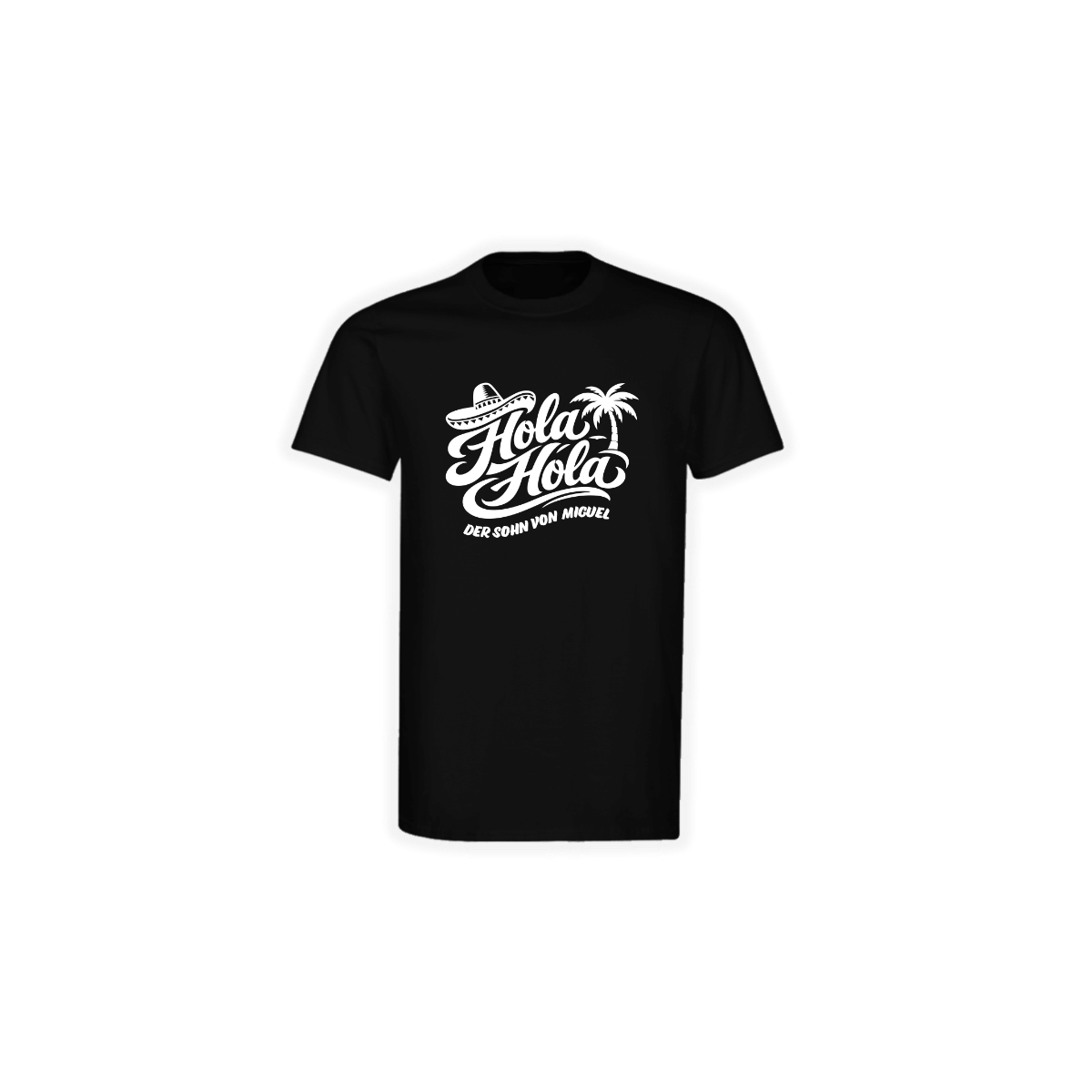 T-Shirt "HOLA HOLA" schwarz
