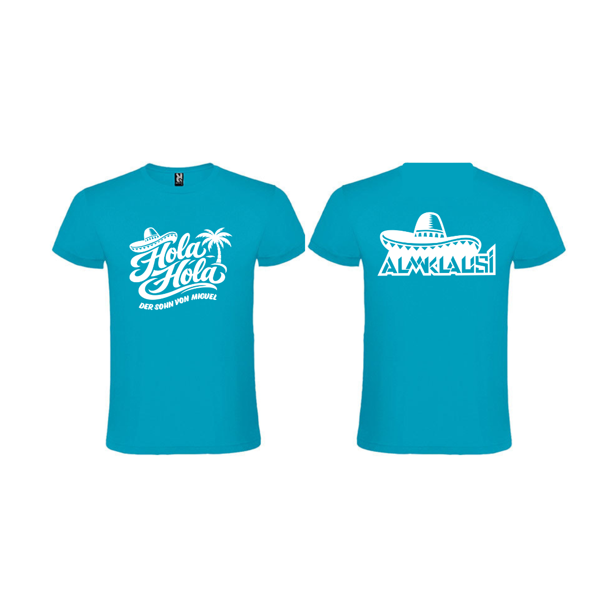 T-Shirt "HOLA HOLA" türkis