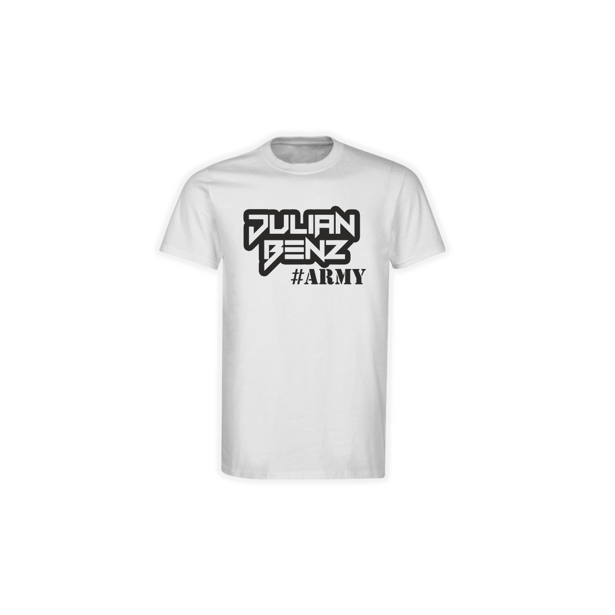 T-Shirt "JULIAN BENZ ARMY" weiß