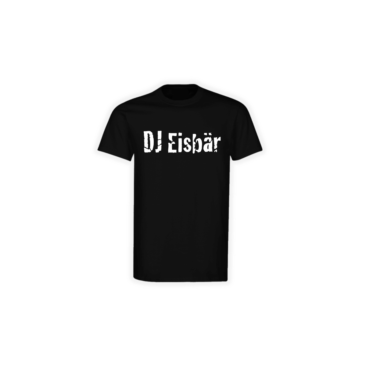 T-Shirt "DJ EISBÄR Logo" schwarz